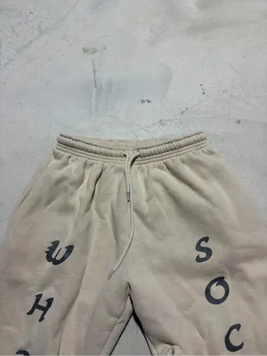 White fox Society Cream Sweatpants joggers XS thumbnail 3