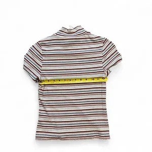 Anthropologie Multicoloured striped shirt with a relaxed fit size small thumbnail 3