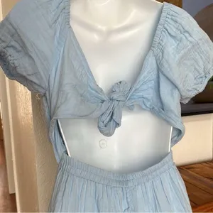 Jessica Simpson 100% cotton cut out back dress. Ties in back. thumbnail 3