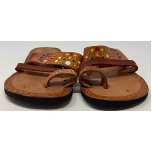 Amay Pe Women's Handmade Mexican Huarache‎ Colorful Embroidery Sandals Size 3 thumbnail 7
