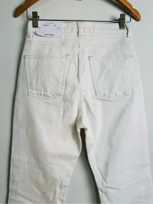 & Other Stories Cream High-Rise Wide Leg Jeans thumbnail 5