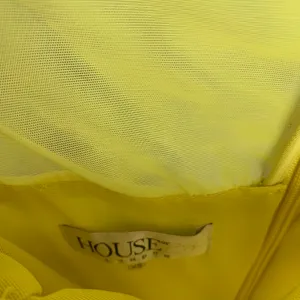 House of CB Valentina Yellow Long Sleeve Ruched Organza Mesh Mini Dress XS thumbnail 11