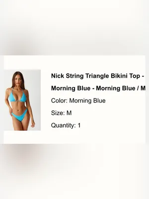 Frankie's Bikinis Nick Triangle String Bikini Top thumbnail 4