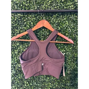 Enavant Envt Piper Bra Top Sz Small Nwt Dark Brown Padded thumbnail 4