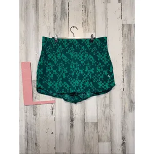 JoyLab Green Geometric Active Shorts Women’s XL High Waist Workout Running Short thumbnail 4