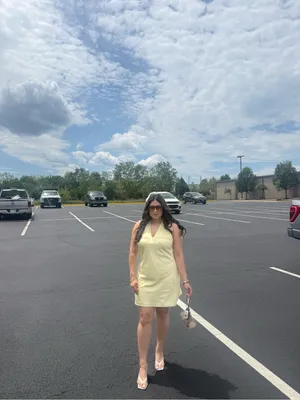wild fable Pale Yellow Mini Dress with Spaghetti Straps thumbnail 2