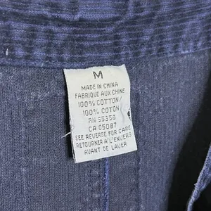 Women's Overall Dress Corduroy Ribbed Vtg 90s Grunge Navy Preppy M thumbnail 5