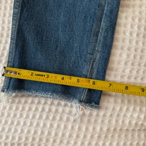 Free People Medium Wash Skinny Jeans with rips thumbnail 5