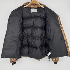Athleta Lofty Down Puffer Jacket Size Small Bronze Metallic Winter Coat Gorpcore thumbnail 10