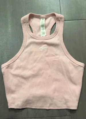 Alo Yoga Tank Top Racerback Pink thumbnail 1