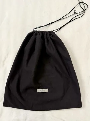 Valentino Garavani Large Black Dust Bag Drawstring Designer Storage Italy thumbnail 1
