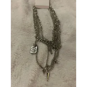 Jewlery custom fashion necklace silver tone thumbnail 2