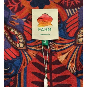NWT Farm Rio‎ Macaw Arabesque Maxi Dress Puff Sleeve Boho Colorful Tropical XS thumbnail 6