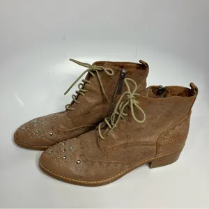 Donald J Pliner Nickki studded ankle riding‎ boots lace up boots size 6 thumbnail 5