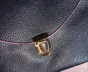Black With Pink Trim Clutch thumbnail 3