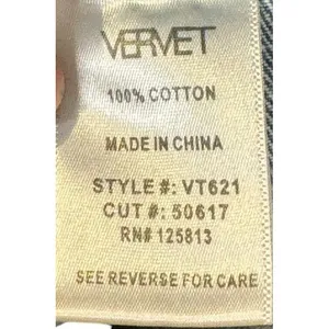 Vervet Women Jeans Distressed Tie Belted Patch Pocket Super High Denim‎ Sz. 34 thumbnail 10