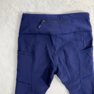 Lululemon XS Tight Stuff Navy Blue Reflective‎ Running Night Ankle Legging Gym thumbnail 6