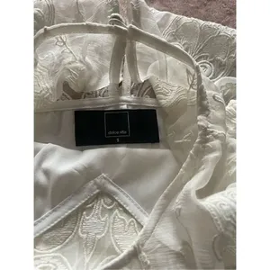 NWT Dolce Vita Kloey Silk Embroidery Dress Ivory Sz S. Formal Bridal cocktail thumbnail 12