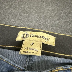 Democracy Jeans Women 8 Blue Denim Cotton Blend Stretch Ab Technology Skinny Leg thumbnail 2