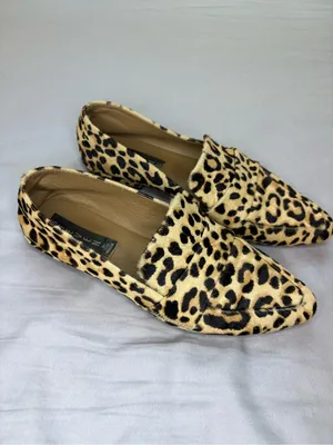 STEVEN by Steve Madden Hollie-L Leopard Haircalf Loafers Flats 7.5 thumbnail 9