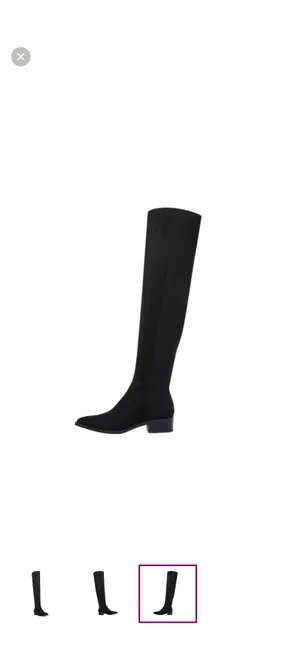 Steve Madden Boots Knee-High Suede Black thumbnail 3