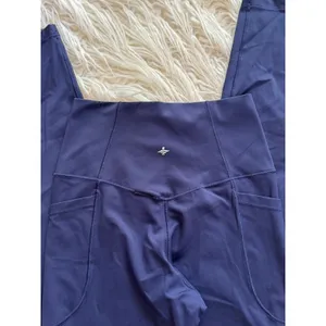 Halara SoftlyZero Crossover Pocket Leggings Peacoat Size XS 7/8 thumbnail 9