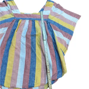 Beachlunchlounge Striped Multicolor Blouse Linen Blend Desert Vibes Sz S‎ thumbnail 7