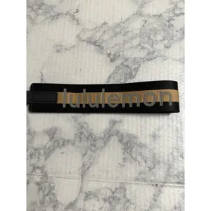 Lululemon Never Lost Keychain Black Beige Stripe Keychain Lanyard Keyring Clip thumbnail 7