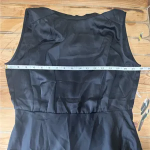 Lulus Classic Elegance Black Satin Sleeveless Mock Neck Maxi Dress thumbnail 9