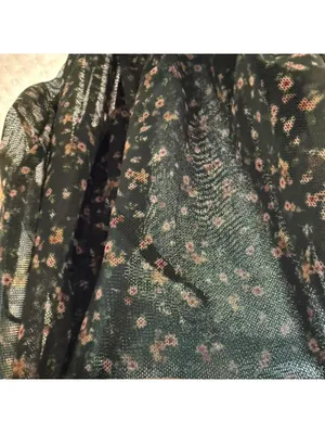 Lulus Bodysuit Long Sleeve Sz S Small Green Floral Mesh Sweetheart Neckline NWT thumbnail 14