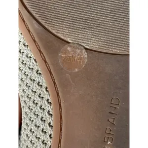 Lucky Brand Dymon Ballet‎ Flats Size 9.5M Beige Knit Metallic Slip On Shoes thumbnail 7