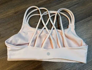 Athleta Pale Pink Sports Bra small thumbnail 1