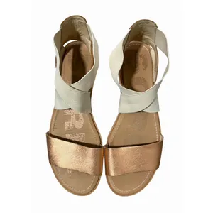 SOREL Ella Leather Sandal Natural Rose‎ Gold Women's Size 9.5 thumbnail 5