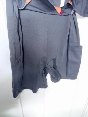 NWT Daily Practice Piped Mini Dress Black thumbnail 4