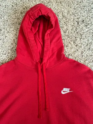 Red Nike Sweatshirt Hoodie thumbnail 3