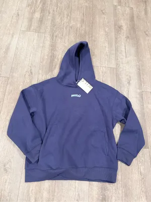WILO Wellness Club Navy Hoodie with Light Blue Back Graphic thumbnail 3