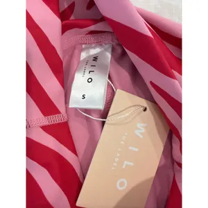 NWT Wilo The Label Contour Pink Zebra Print Sports Bra and leggings Women's S thumbnail 13