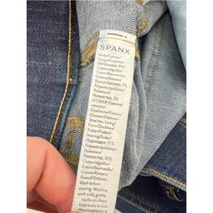 Spanx‎ Jeans Womens Blue Flared Denim Pull On High Rise Stretch 20327R est sz L thumbnail 8