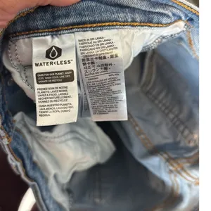Levi’s wedgie straight raw hem distressed stretch jeans size 32 light wash thumbnail 8