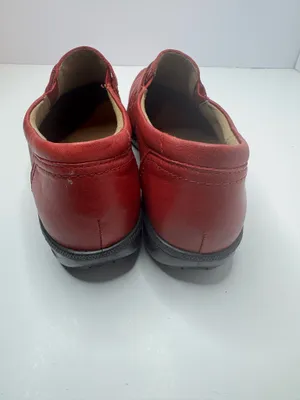 Hotter Francis Red Leather Loafers Size 9 thumbnail 4