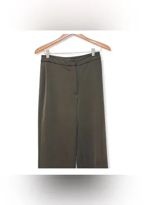 H&M Women’s High-Waisted Wide-Leg Crepe Trousers Size 4 thumbnail 7