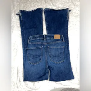 American Eagle Slit Side Flare Jeans sz.00 thumbnail 4
