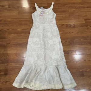 Alexis Zelda Cream Eyelet Embroidered Garden Midi Dress Sleeveless Size S thumbnail 14