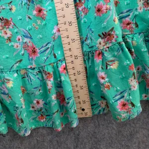 Promesa Women Size‎ Large High Low sleeveless green floral maxi dress thumbnail 8