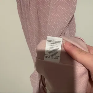 Alredine polka dot tiered babydoll dress dusty pink size large‎ thumbnail 5
