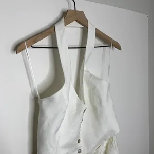 Amanda Uprichard Isadore Romper Linen White Womens XL Revolve thumbnail 7