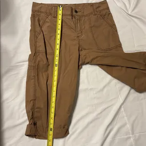 Carhartt Tan Relaxed Fit Capri Pants Ripstop 100% Cotton Farmcore SZ 6 thumbnail 9
