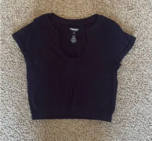 PacSun Black Top Ribbed Crop thumbnail 1