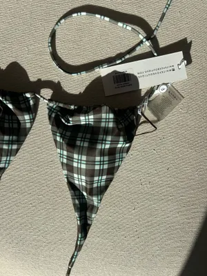 White fox swim bikini top thumbnail 2