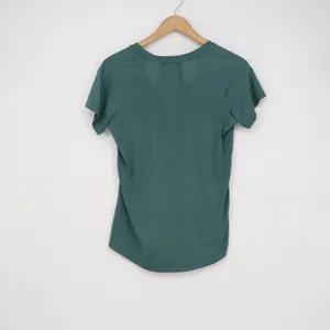 Aeropostale Womens AERO Mesh Back V-Neck Activewear T-Shirt Teal Green Size S thumbnail 3